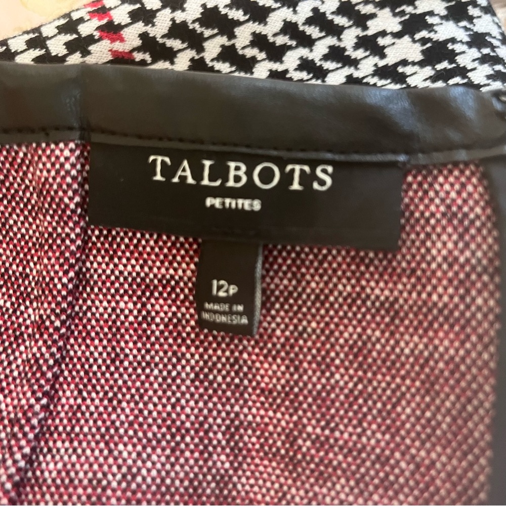 Classic houndstooth pattern knee-Length straight skirt-12P - Picture 8 of 12